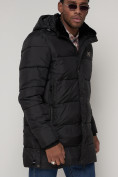 Оптом Куртка зимняя мужская классическая черного цвета 93687Ch в Казани, фото 8