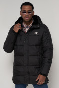Оптом Куртка зимняя мужская классическая черного цвета 93687Ch в Казани, фото 10