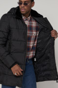 Оптом Куртка зимняя мужская классическая черного цвета 93687Ch в Казани, фото 11