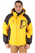Оптом Куртка зимняя мужская желтого цвета 9406J