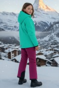 Оптом Горнолыжный костюм зимний для девочки бирюзового цвета 9420Br, фото 2