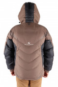 Оптом Куртка зимняя мужская коричневого цвета 9421K в Санкт-Петербурге, фото 3