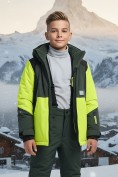 Оптом Горнолыжный костюм зимний для мальчика цвета хаки 9423Kh, фото 3