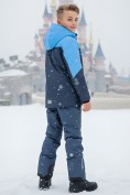 Оптом Горнолыжный костюм зимний для мальчика голубого цвета 9431Gl, фото 2