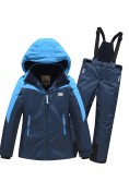 Оптом Горнолыжный костюм зимний для мальчика голубого цвета 9431Gl
