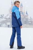 Оптом Горнолыжный костюм зимний для мальчика синего цвета 9431S, фото 4