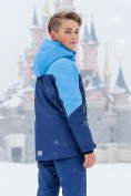 Оптом Горнолыжный костюм зимний для мальчика синего цвета 9431S, фото 2