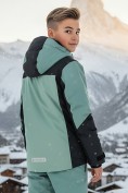 Оптом Горнолыжный костюм зимний для мальчика хаки цвета 9433Kh, фото 4