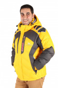 Оптом Куртка зимняя мужская желтого цвета 9439J