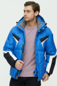 Оптом Куртка зимняя мужскаясинего цвета 9440S, фото 3