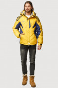 Оптом Куртка зимняя мужская желтого цвета 9441J