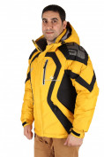 Оптом Куртка зимняя мужская желтого цвета 9455J, фото 3