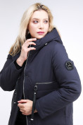 Оптом Куртка зимняя женская молодежная темно-синего цвета 95-906_18TS, фото 7