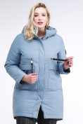 Оптом Куртка зимняя женская молодежная серого цвета 95-906_2Sr в Новосибирске, фото 4