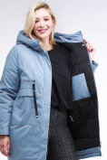 Оптом Куртка зимняя женская молодежная серого цвета 95-906_2Sr в Волгоградке, фото 7
