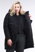 Оптом Куртка зимняя женская молодежная черного цвета 95-906_701Ch в Волгоградке, фото 7