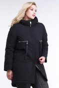 Оптом Куртка зимняя женская молодежная черного цвета 95-906_701Ch в Новосибирске, фото 3