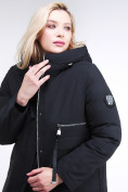 Оптом Куртка зимняя женская молодежная черного цвета 95-906_701Ch в Новосибирске, фото 6