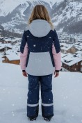Оптом Горнолыжный костюм зимний для девочки серого цвета 9518Sr, фото 2