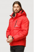 Оптом Куртка зимняя мужская красного цвета 9521Kr, фото 3