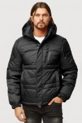 Оптом Куртка зимняя мужская черного цвета 9521Ch в Казани