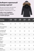 Оптом Парка зимняя подростковая для девочки с капюшоном и мехом черного цвета 9532Ch, фото 7