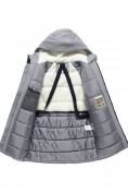 Оптом Парка зимняя мужская с капюшоном серого цвета 9533-1Sr, фото 2