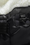 Оптом Парка зимняя подростковая для мальчика с капюшоном черного цвета 9533Ch, фото 11