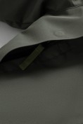 Оптом Парка зимняя подростковая для мальчика с капюшоном цвета хаки 9533Kh, фото 8