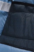 Оптом Парка зимняя подростковая для девочки с капюшоном и мехом бирюзового цвета 9534Br, фото 9