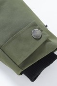 Оптом Парка зимняя подростковая для мальчика с капюшоном и мехом цвета хаки 9535Kh, фото 10