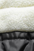 Оптом Парка зимняя подростковая для девочки с капюшоном и мехом черного цвета 9536Ch, фото 13