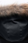 Оптом Парка зимняя мужская с капюшоном и мехом енот черного цвета 9537-1Ch, фото 5