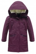 Оптом Парка зимняя женская с капюшоном бордового цвета 9538-1Bo, фото 7