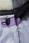 Оптом Парка зимняя женская с капюшоном сиреневого цвета 9538-1Sn, фото 15