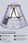 Оптом Парка зимняя женская с капюшоном сиреневого цвета 9538-1Sn, фото 5