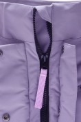 Оптом Парка зимняя подростковая для девочки с капюшоном сиреневого цвета 9538Sn, фото 4