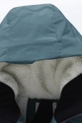 Оптом Парка зимняя подростковая для мальчика с капюшоном темно-зеленого цвета 9539TZ, фото 4