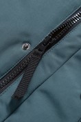 Оптом Парка зимняя подростковая для мальчика с капюшоном темно-зеленого цвета 9539TZ, фото 8