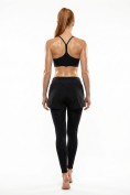 Оптом Легинсы женские с шортами 2 в 1 с высокой посадкой черного цвета 9555_1Ch, фото 9