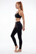 Оптом Легинсы женские с высокой посадкой моделирующие черного цвета 9569_1Ch, фото 5