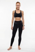 Оптом Легинсы женские с высокой посадкой моделирующие черного цвета 9574_1Ch, фото 9