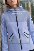 Оптом Ветровка женская софтшелл виндстоппер с капюшоном спортивная голубого цвета 9612_1Gl, фото 11