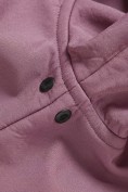 Оптом Ветровка женская софтшелл виндстоппер с капюшоном спортивная малинового цвета 9612_1M, фото 14