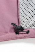 Оптом Ветровка женская софтшелл виндстоппер с капюшоном спортивная малинового цвета 9612_1M, фото 18