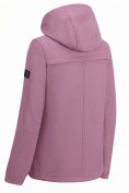 Оптом Ветровка женская софтшелл виндстоппер с капюшоном спортивная малинового цвета 9612_1M, фото 9