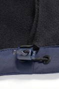 Оптом Ветровка мужская софтшелл виндстоппер с капюшоном спортивная темно-синего цвета 9613_1TS, фото 12