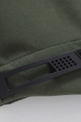 Оптом Ветровка мужская софтшелл виндстоппер с капюшоном спортивная цвета хаки 9615_1Kh, фото 16