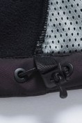 Оптом Ветровка женская софтшелл виндстоппер с капюшоном спортивная черного цвета 9616_1Ch, фото 15