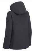 Оптом Ветровка женская софтшелл виндстоппер с капюшоном спортивная черного цвета 9616_1Ch, фото 5